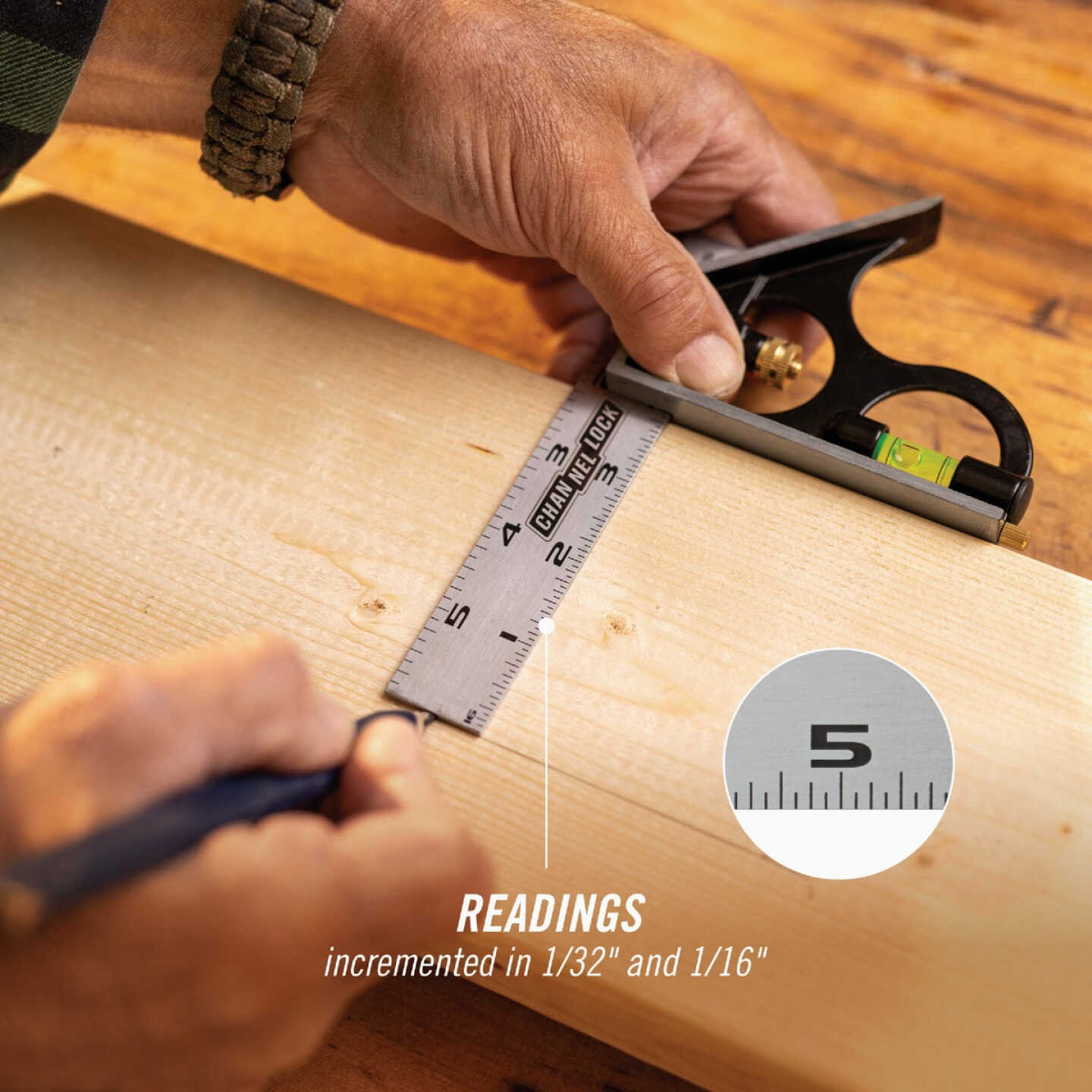 Channellock 6 In. Combination Square Image 6