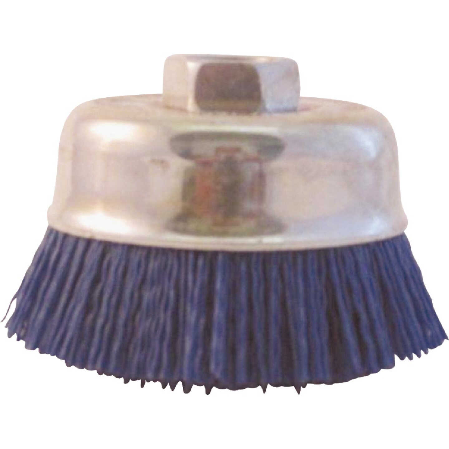 Dico Nyalox 3 In. Fine Blue Angle Grinder Cup Brush Image 1
