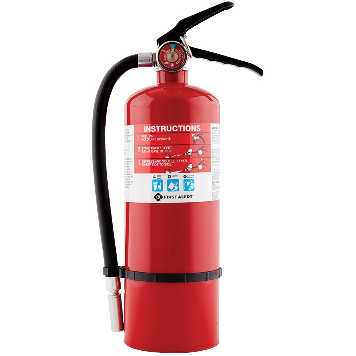 First Alert 3-A:40-B:C Rechargeable Heavy-Duty Commercial/Residential Fire Extinguisher Image 5