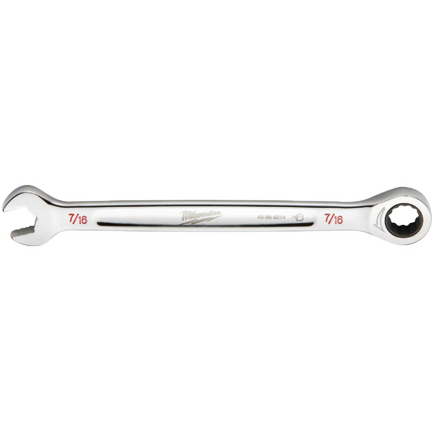 Milwaukee Standard 7/16 In. 12-Point Ratcheting Combination Wrench Image 1
