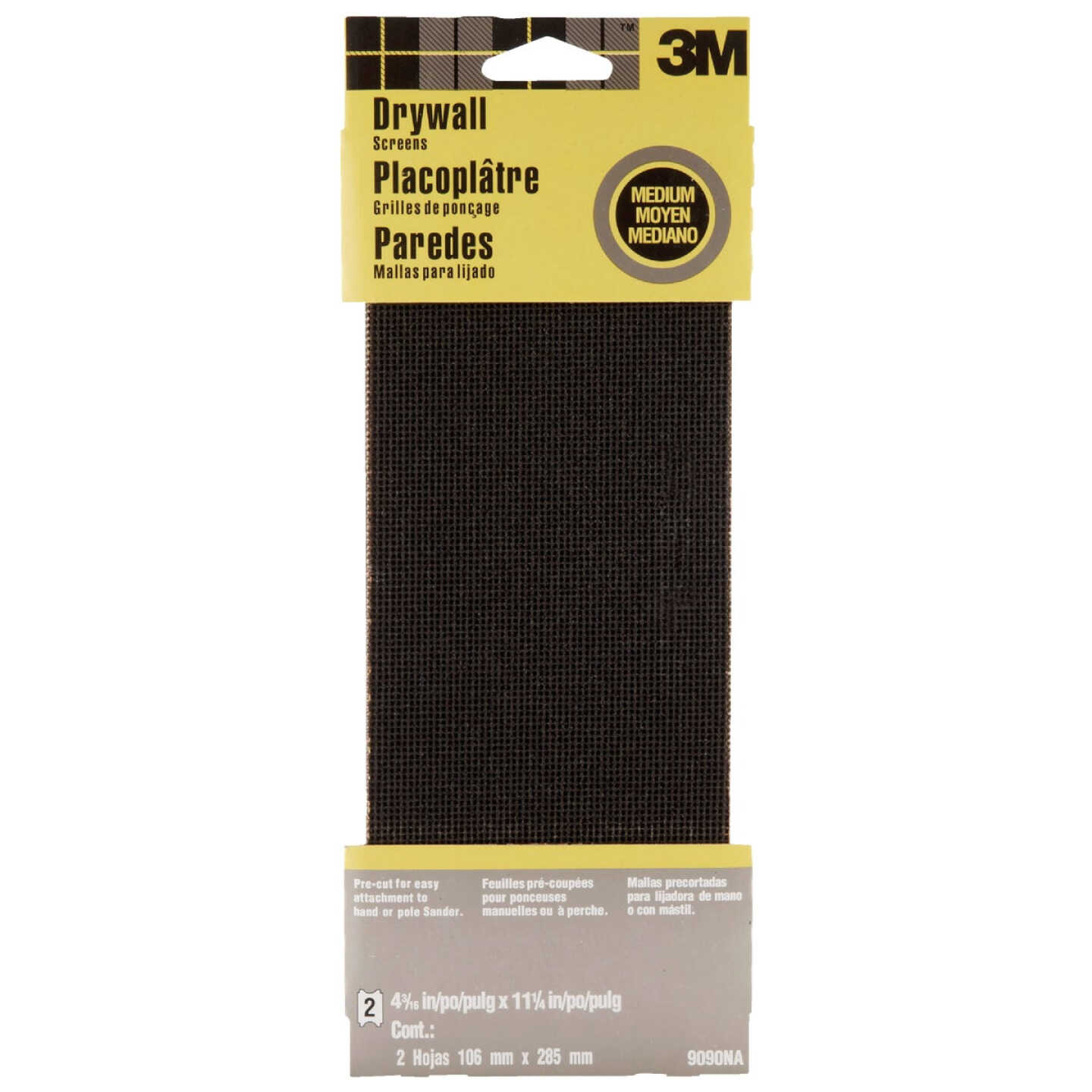 3M 4-3/16 In. x 11-1/4 In. Sanding Screen, Medium (2-Pack) Image 1