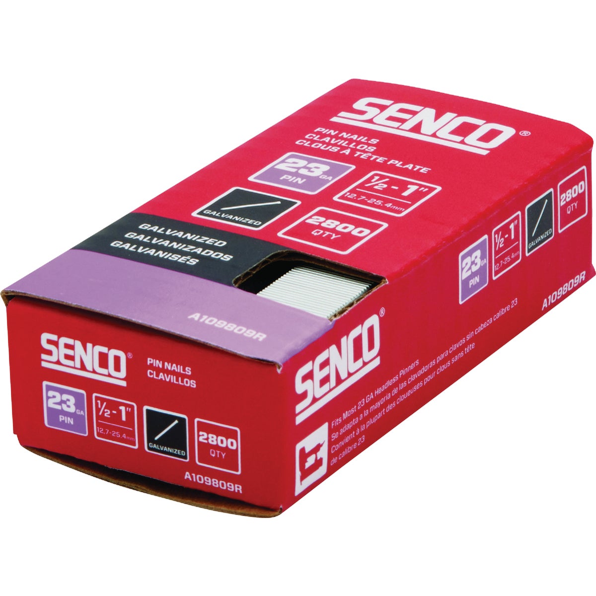 Senco 23 Gauge Assorted Galvanized Pin Nail (2800 Ct.) Image 2