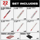 Milwaukee SAWZALL 22-Piece Reciprocating Saw Blade Set in PACKOUT Organizer Image 2