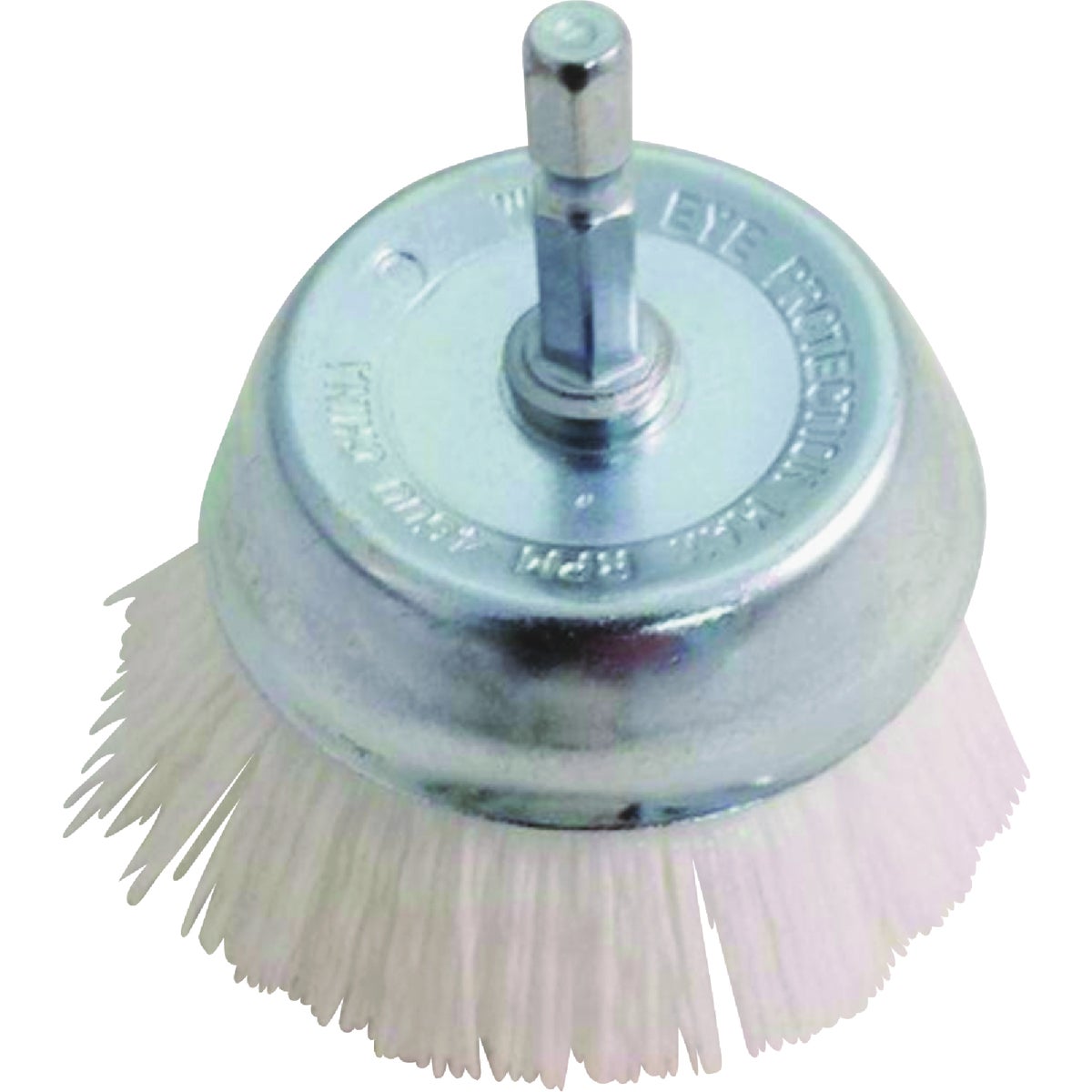 Dico Nyalox 2-1/2 In. White Nylon Non-Abrasive Drill-Mounted Brush