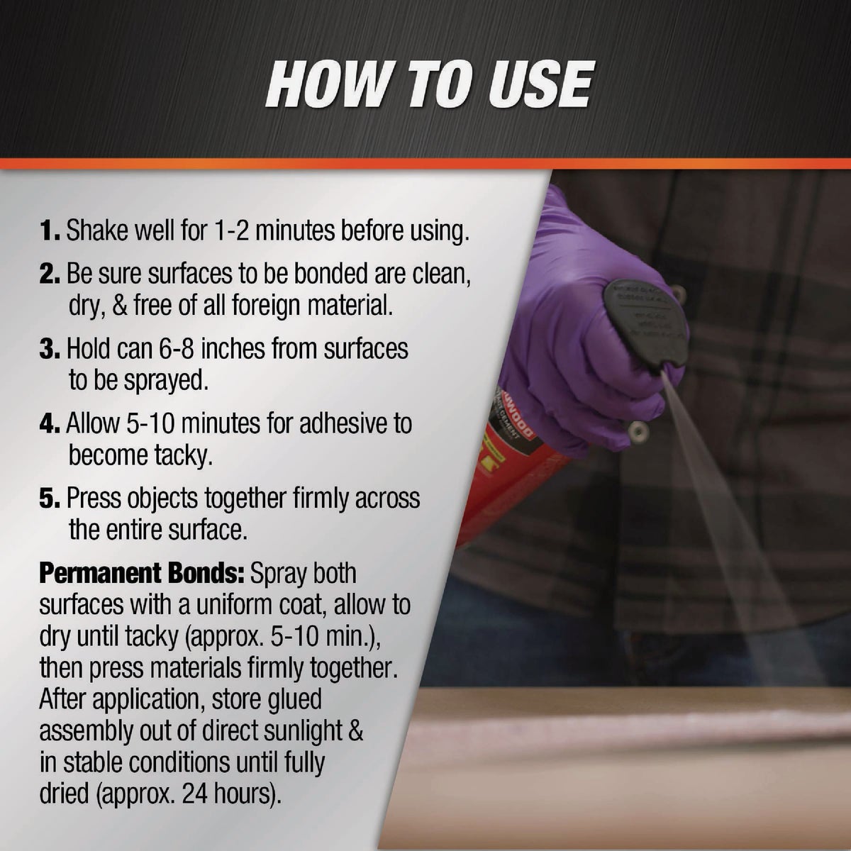 DAP Weldwood 14 Oz. Original Contact Cement Spray Adhesive Image 3