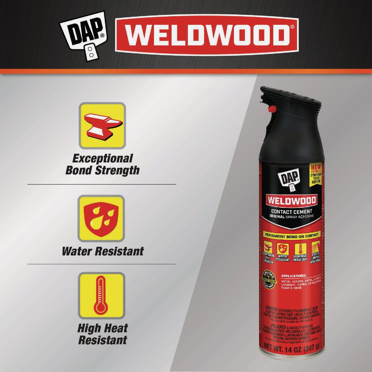 DAP Weldwood 14 Oz. Original Contact Cement Spray Adhesive Image 2