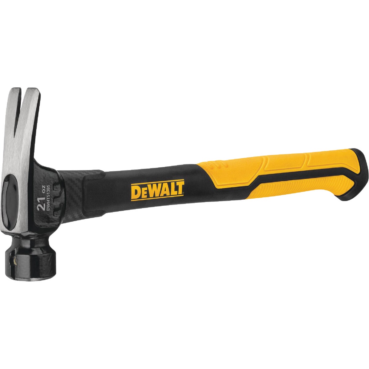 DEWALT 21 Oz. Smooth-Face Framing Hammer with Fiberglass Handle Image 2