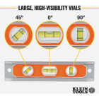 Klein 9 In. Aluminum Rare-Earth Magnet Torpedo Level Image 7