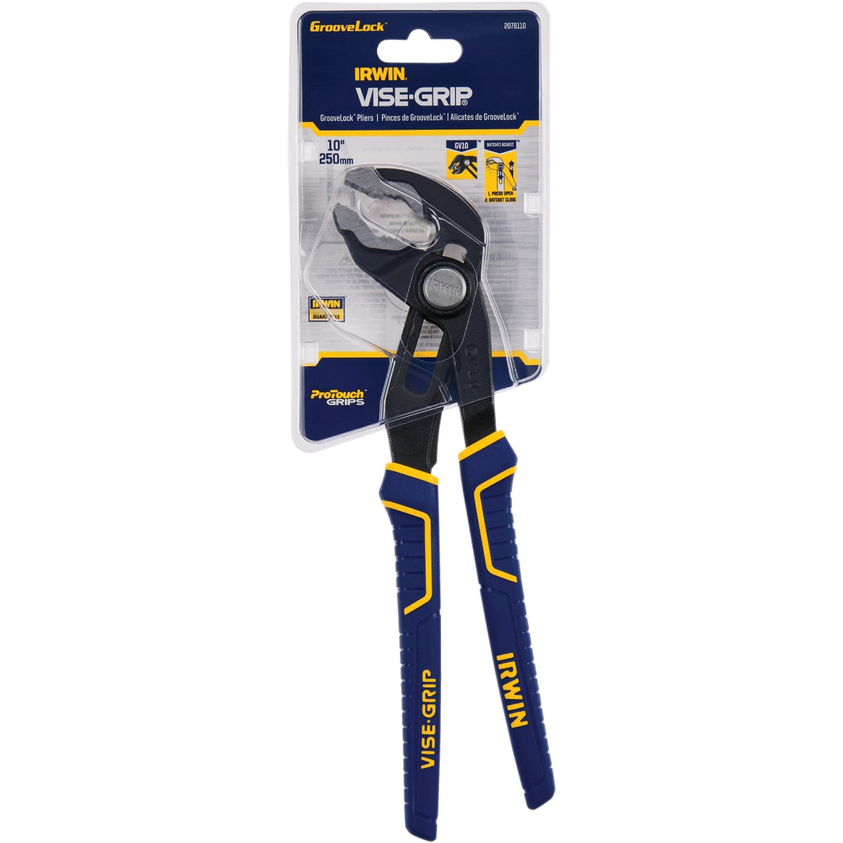 Irwin Vise-Grip 10 In. V-Jaw GrooveLock Groove Joint Pliers Image 2