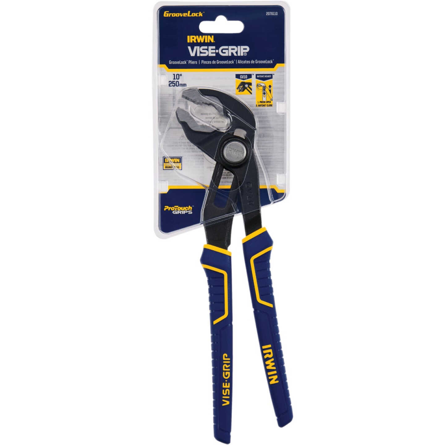 Irwin Vise-Grip 10 In. V-Jaw GrooveLock Groove Joint Pliers Image 2