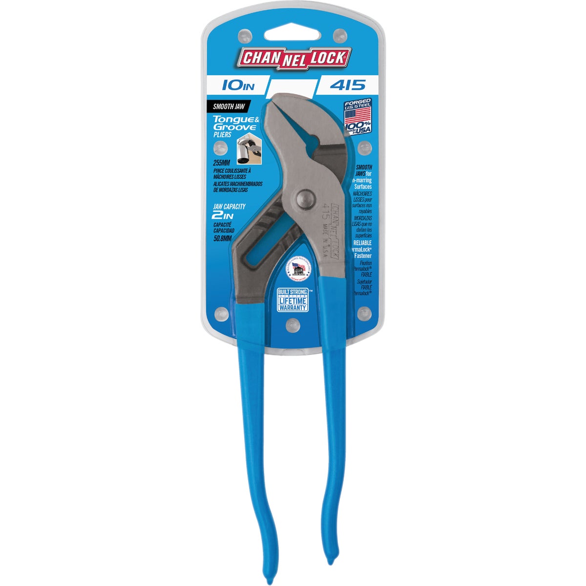 Channellock 10 In. Smooth Jaw Groove Joint Pliers Image 7