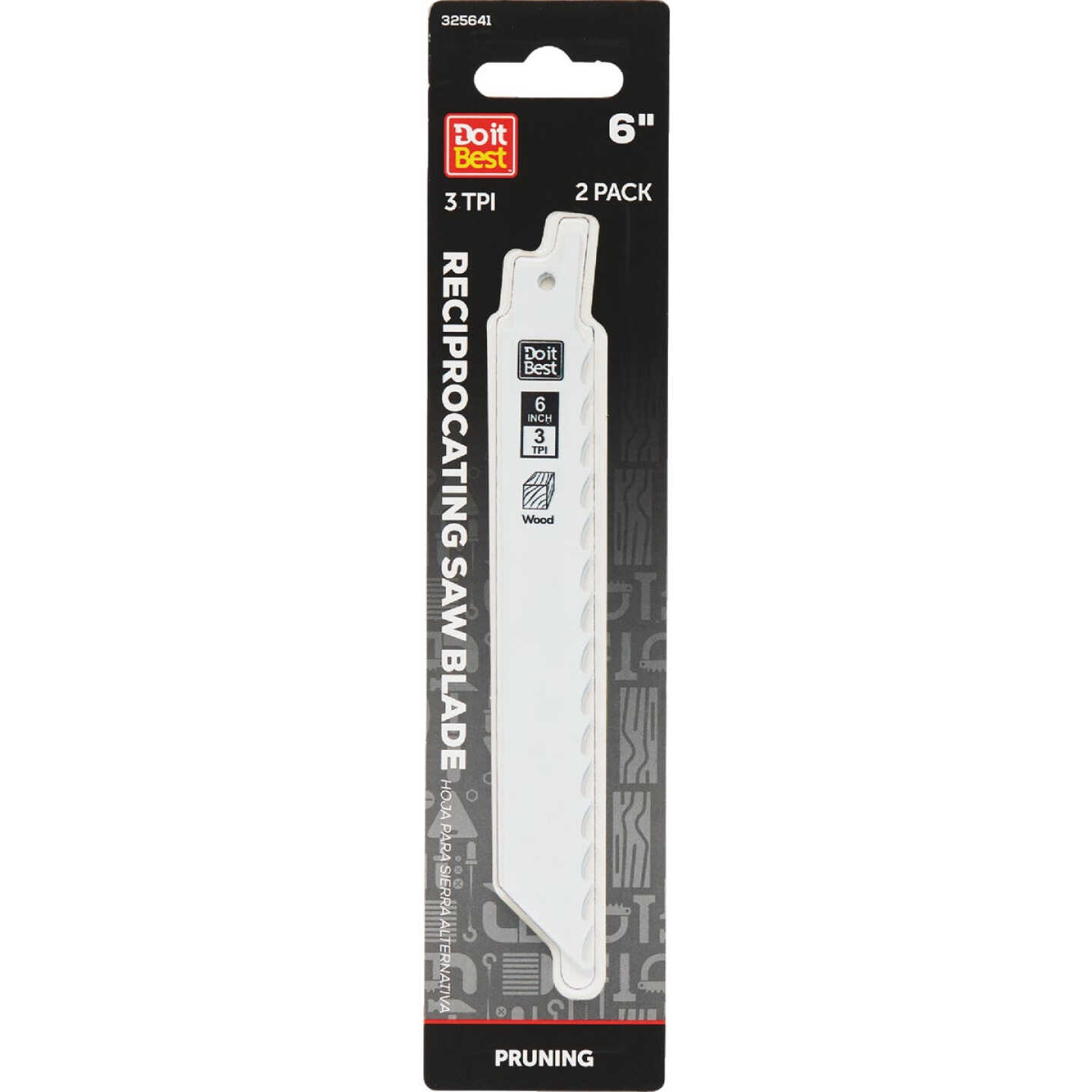 Do it Best 6 In. 3 TPI Carbon Pruning Reciprocating Saw Blade (2-Pack) Image 1