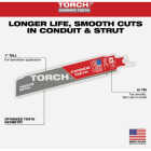 Milwaukee SAWZALL TORCH 6 In. 10 TPI Carbide Medium Metal Reciprocating Saw Blade Image 2