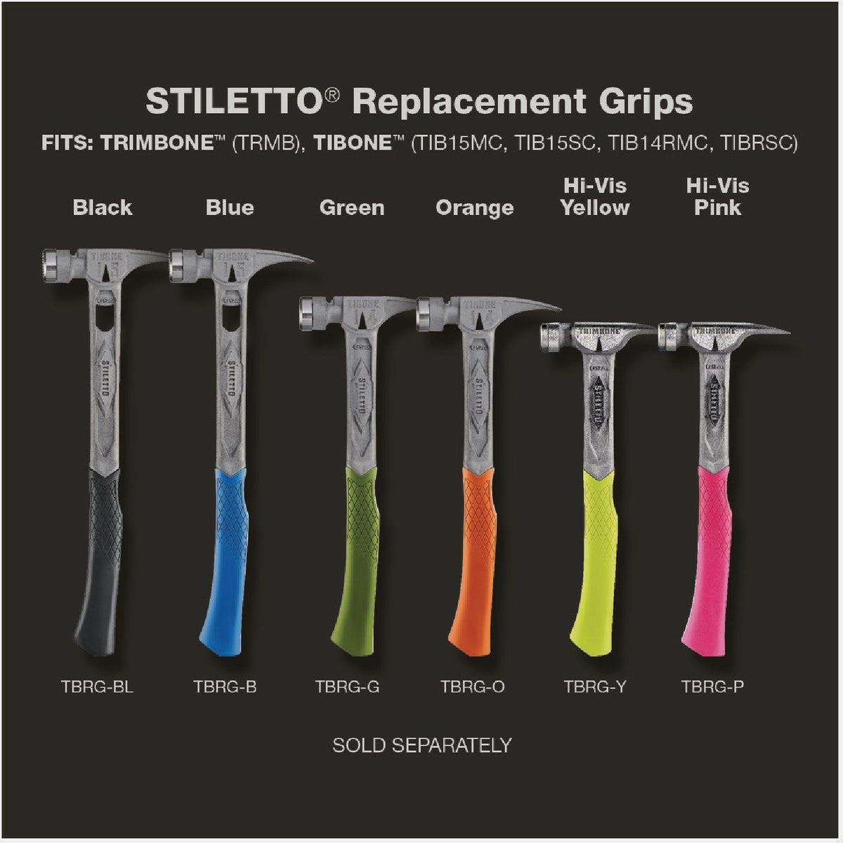 Stiletto Hammer Replacement Grip, Orange Image 2