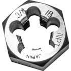 Century Drill & Tool 3/8-18 NPT 1 In. Across Flats Hexagon Pipe Die Image 1