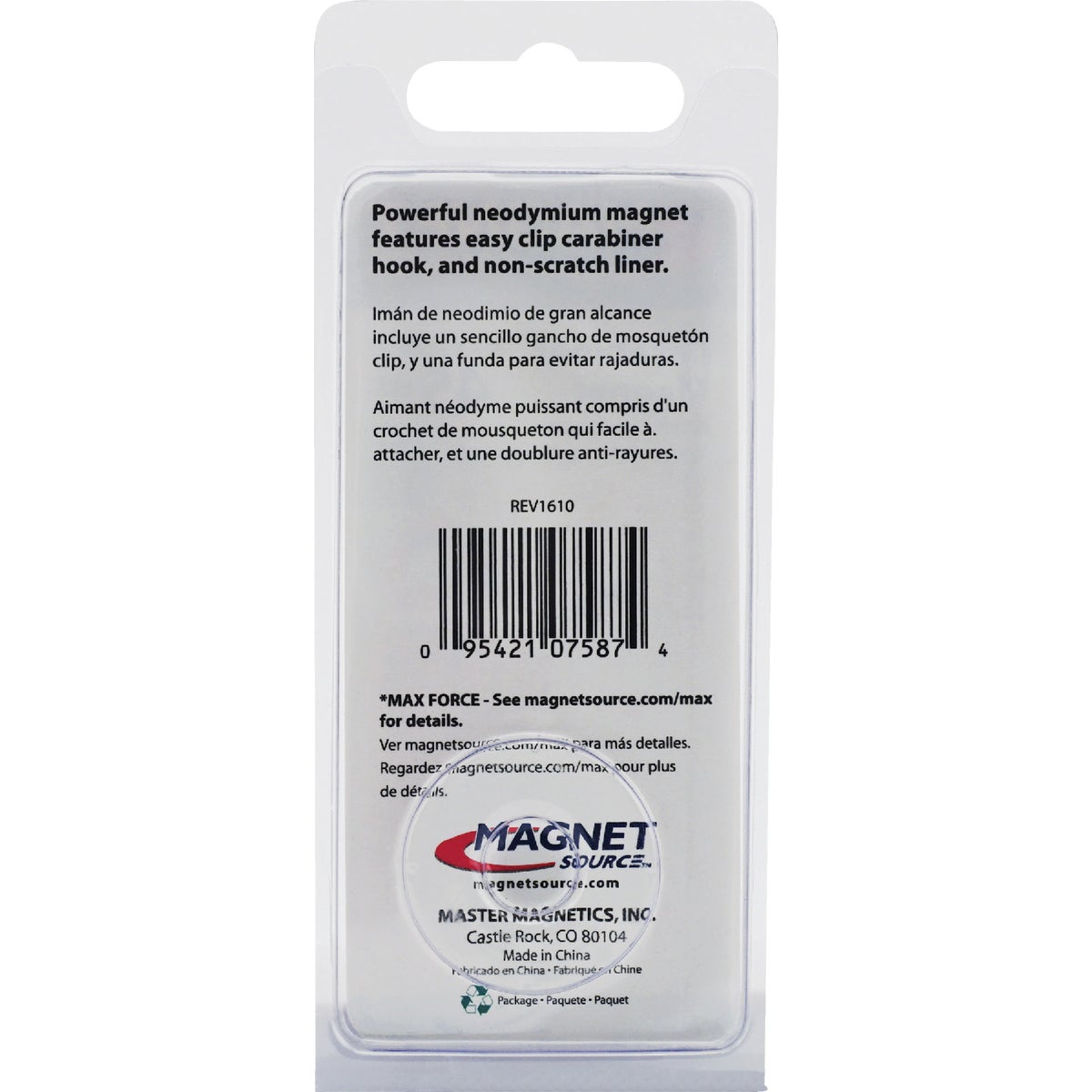 MagnetSource Neodymium 45 Lb. Capacity Carabiner Magnet Hook Image 9