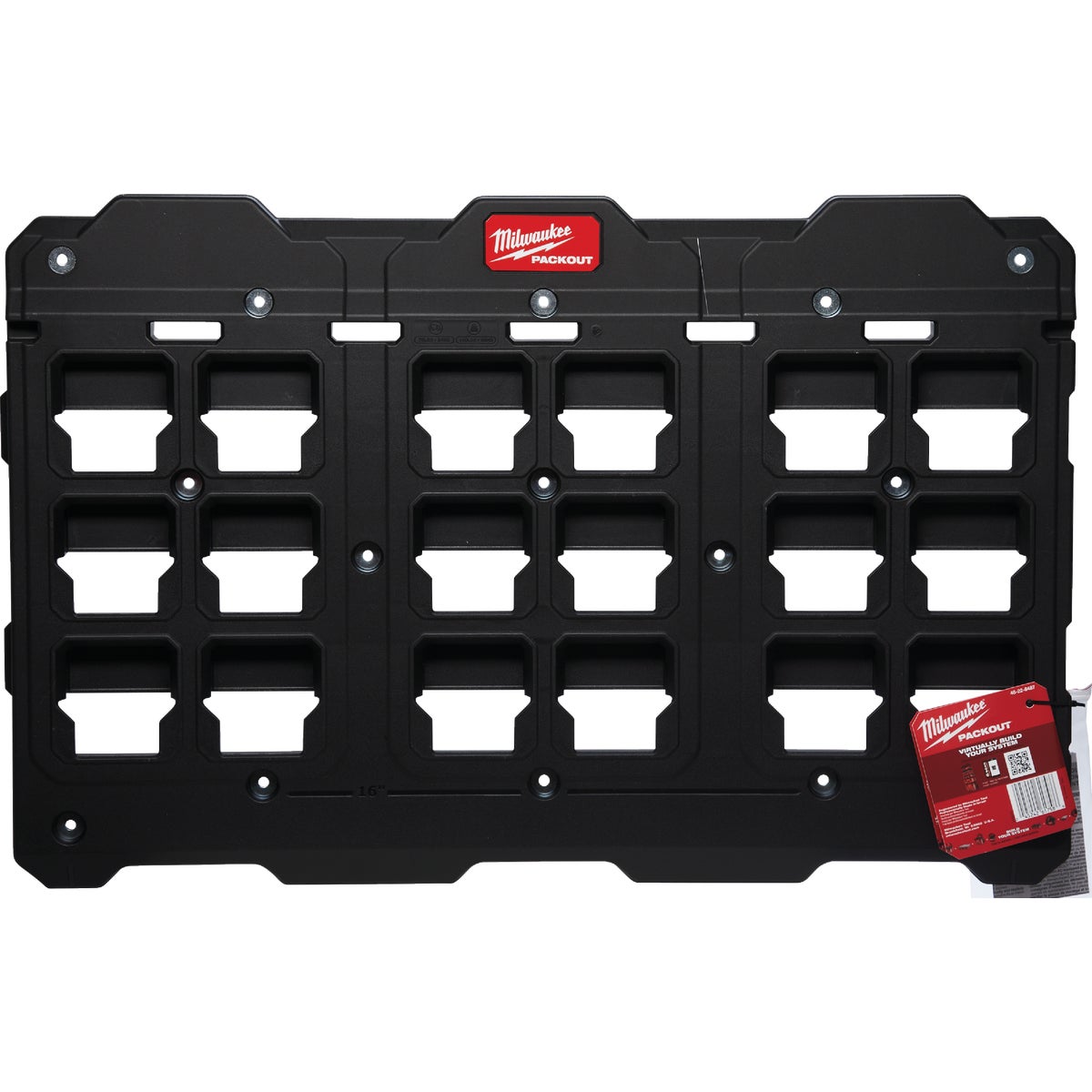 Milwaukee PACKOUT Large Wall Plate, 150 Lb. Capacity Image 5