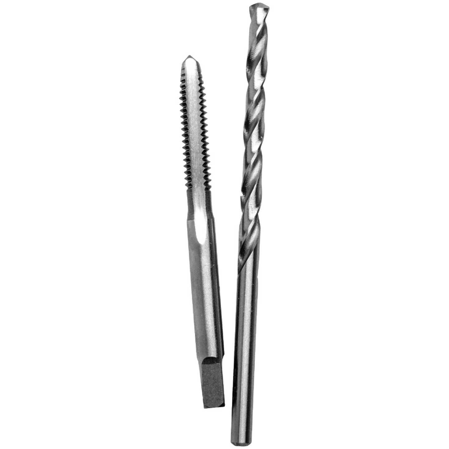Century Drill & Tool 4-40 National Coarse Carbon Steel Tap-Plug and #43 Wire Gauge Drill Bit Image 1