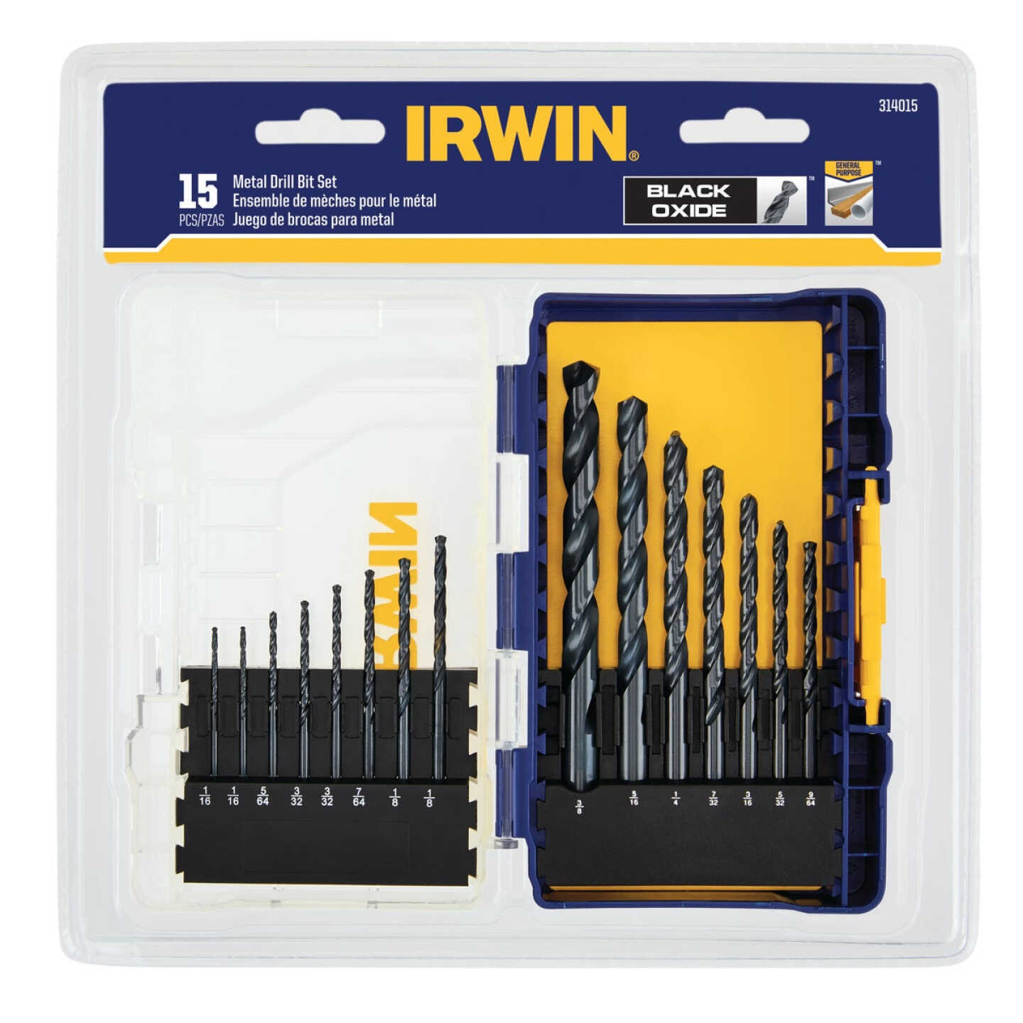 Irwin 15-Piece Black Oxide Drill Bit Set Image 2