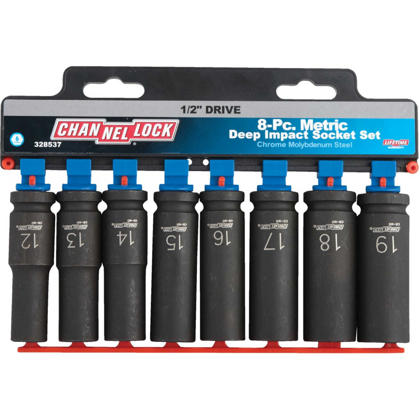 Channellock Metric 1/2 In. Drive 6-Point Deep Impact Driver Set (8-Piece) Image 1