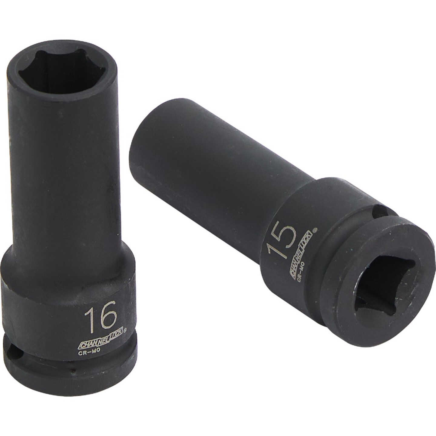 Channellock Metric 1/2 In. Drive 6-Point Deep Impact Driver Set (8-Piece) Image 4