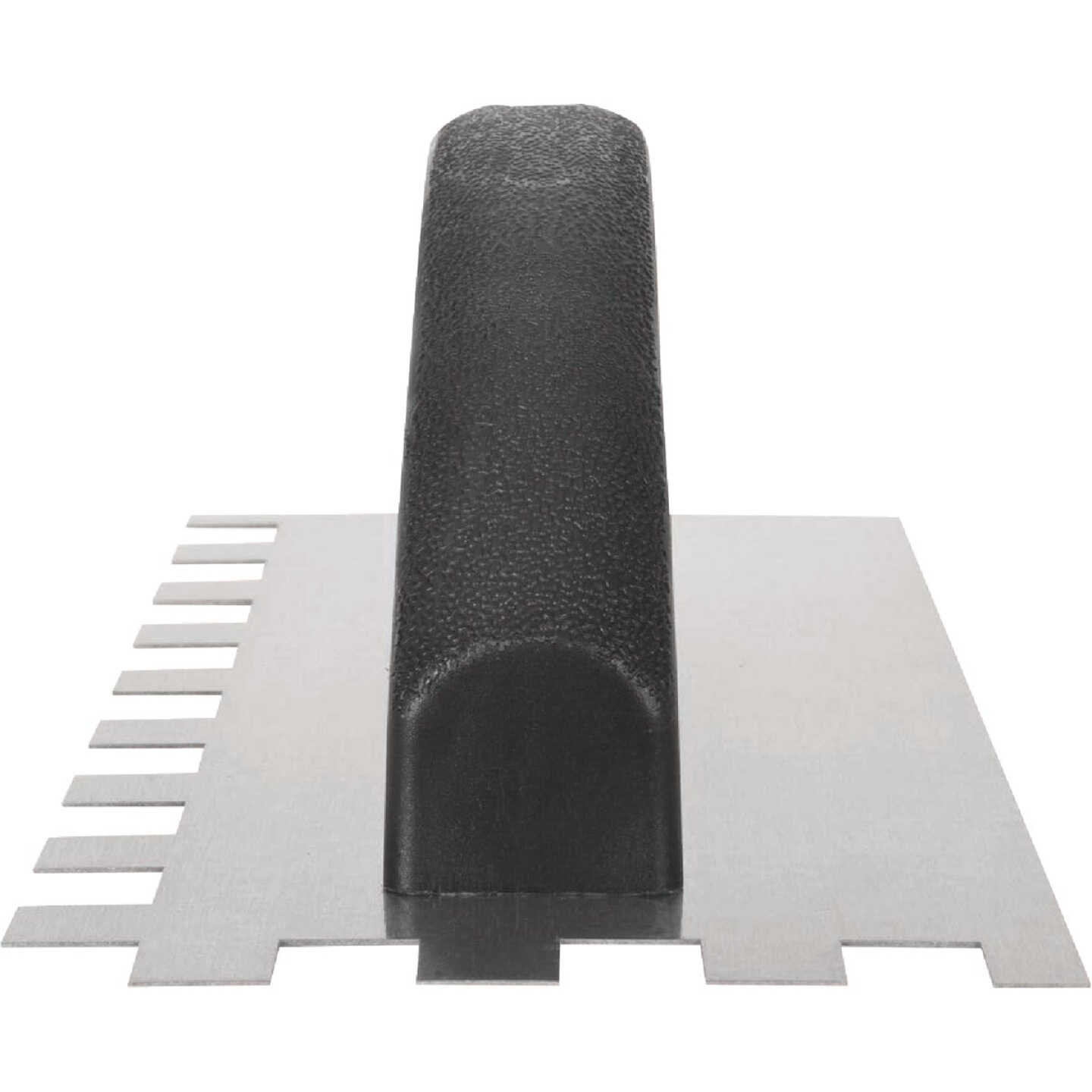 QEP 1/2 In. x 1/2 In. x 1/2 In. Steel Economy Square-Notched Trowel with D-Handle Image 8