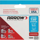 Arrow T50 Heavy-Duty Stainless Steel Staple, 5/16 In. (1000-Pack) Image 1