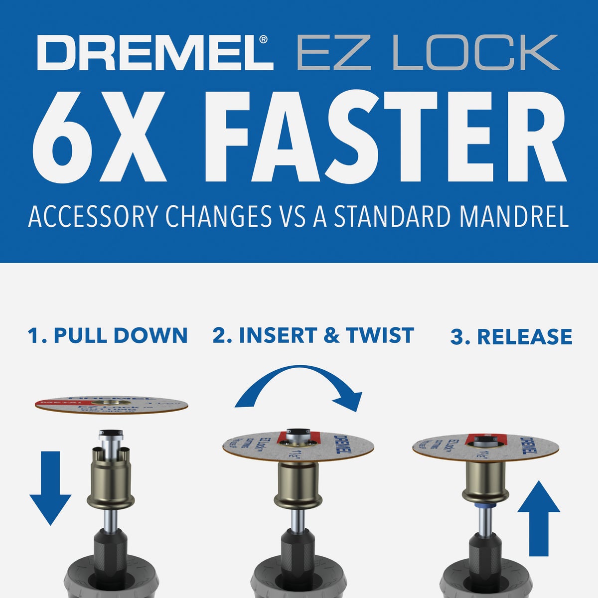 Dremel 1-1/2 In. EZ Lock Metal/Plastic Cut-Off Wheel Kit (11-Piece) Image 5