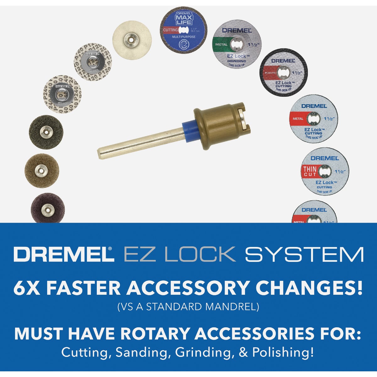 Dremel 1-1/2 In. EZ Lock Metal/Plastic Cut-Off Wheel Kit (11-Piece) Image 6