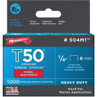Arrow T50 Heavy-Duty Monel Staple, 1/4 In. (1000-Pack) Image 1