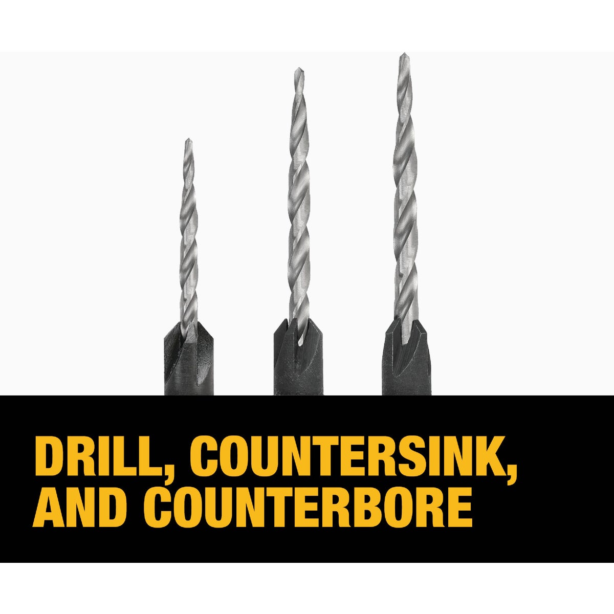 DeWalt 3-Piece Rapid Load Countersink Bit Set Image 4