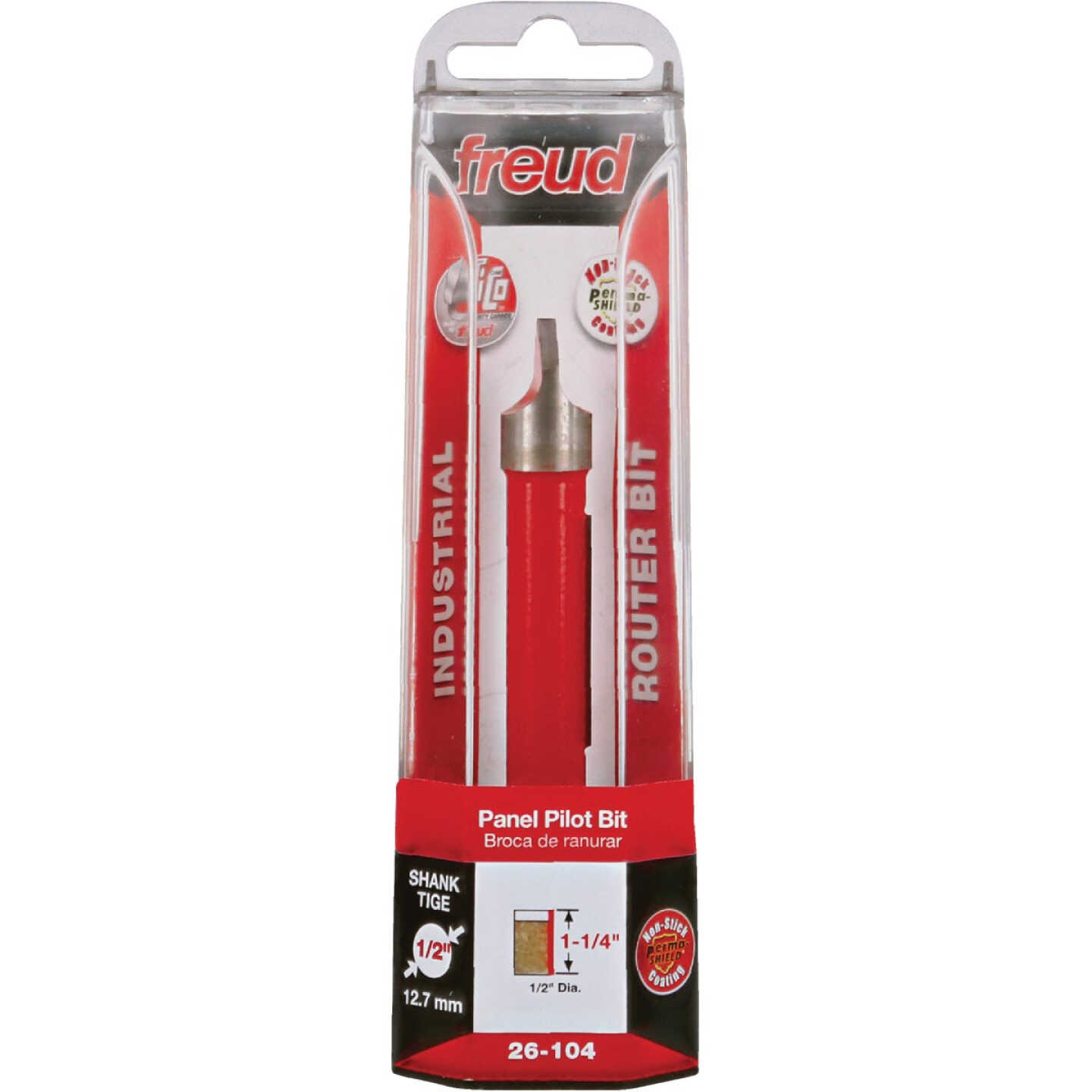 Freud 1/2 In. 1-Cutter Panel Pilot Router Bit Image 1