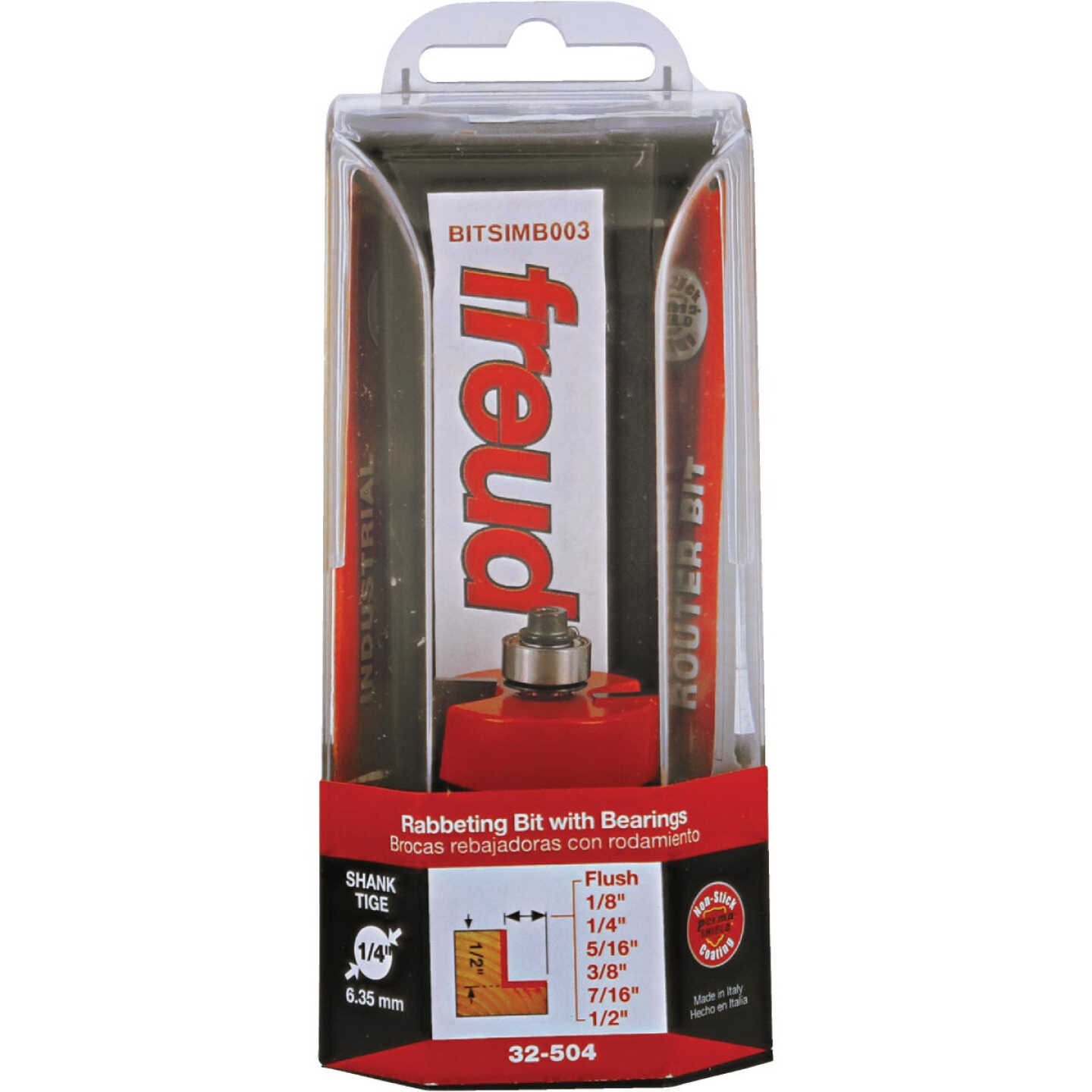 Freud 1/4 In. Shank Rabbeting Router Bit Set with Bearings Image 1