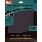 Do it Best Waterproof 9 In. x 11 In. 320 Grit Extra Fine Sandpaper (5-Pack) Image 1