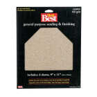 Do it Best General Purpose 9 In. x 11 In. 60 Grit Coarse Sandpaper (4-Pack) Image 1
