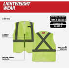 Milwaukee Class 2 High Visibility Yellow Mesh One Pocket Safety Vest, L/XL Image 2