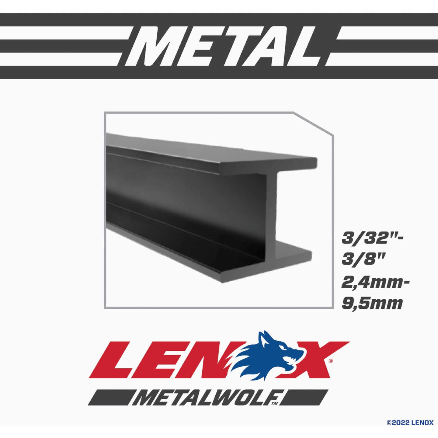 Lenox METALWOLF WAVE EDGE 6 In. 14 TPI Thick Metal Reciprocating Saw Blade (5-Pack) Image 4
