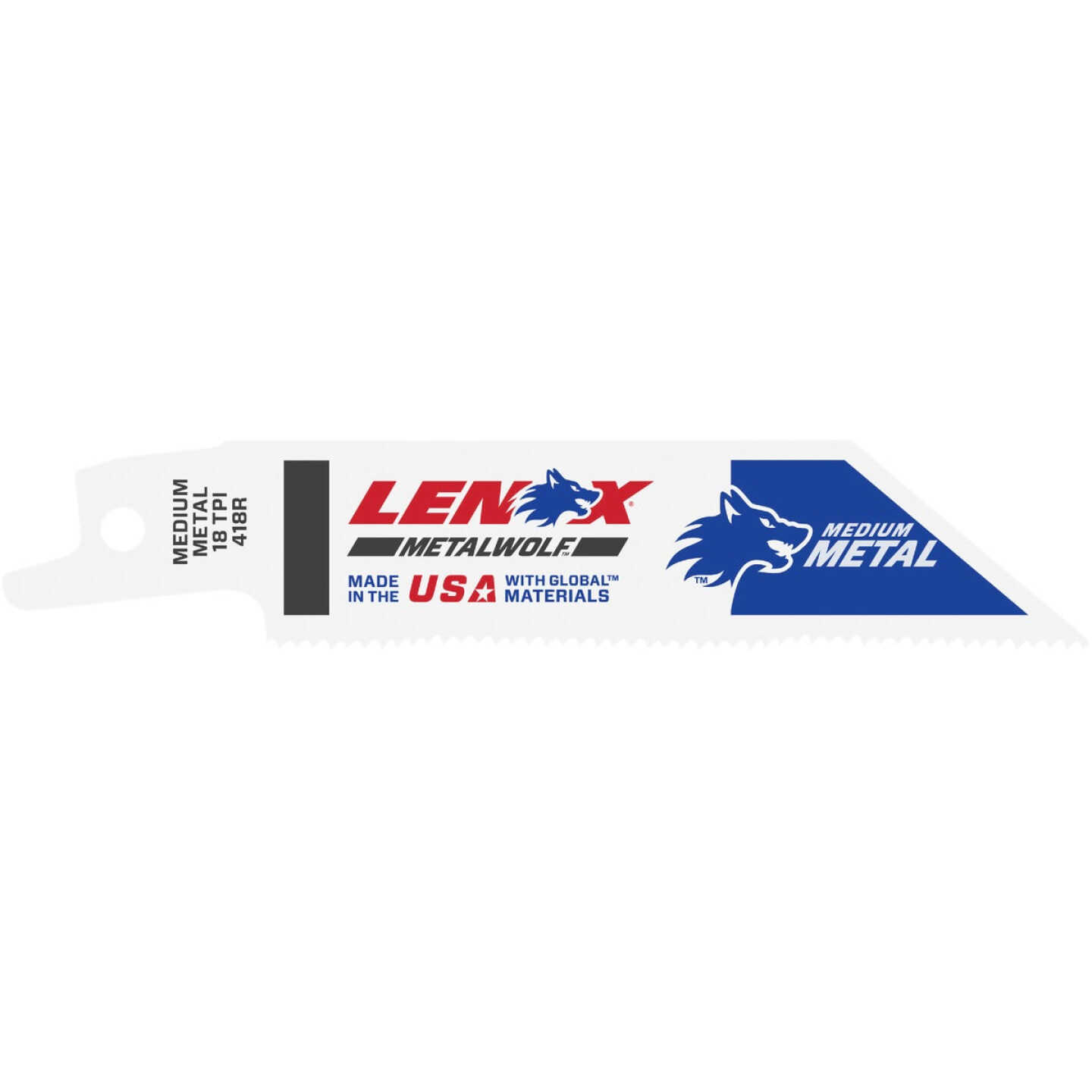 Lenox METALWOLF WAVE EDGE 4 In. 18 TPI Medium Metal Reciprocating Saw Blade Image 5