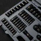 Stanley Standard/Metric 1/4 In. Drive & 3/8 In. Drive Black Chrome Combination Ratchet & Socket Set (69-Piece) Image 4