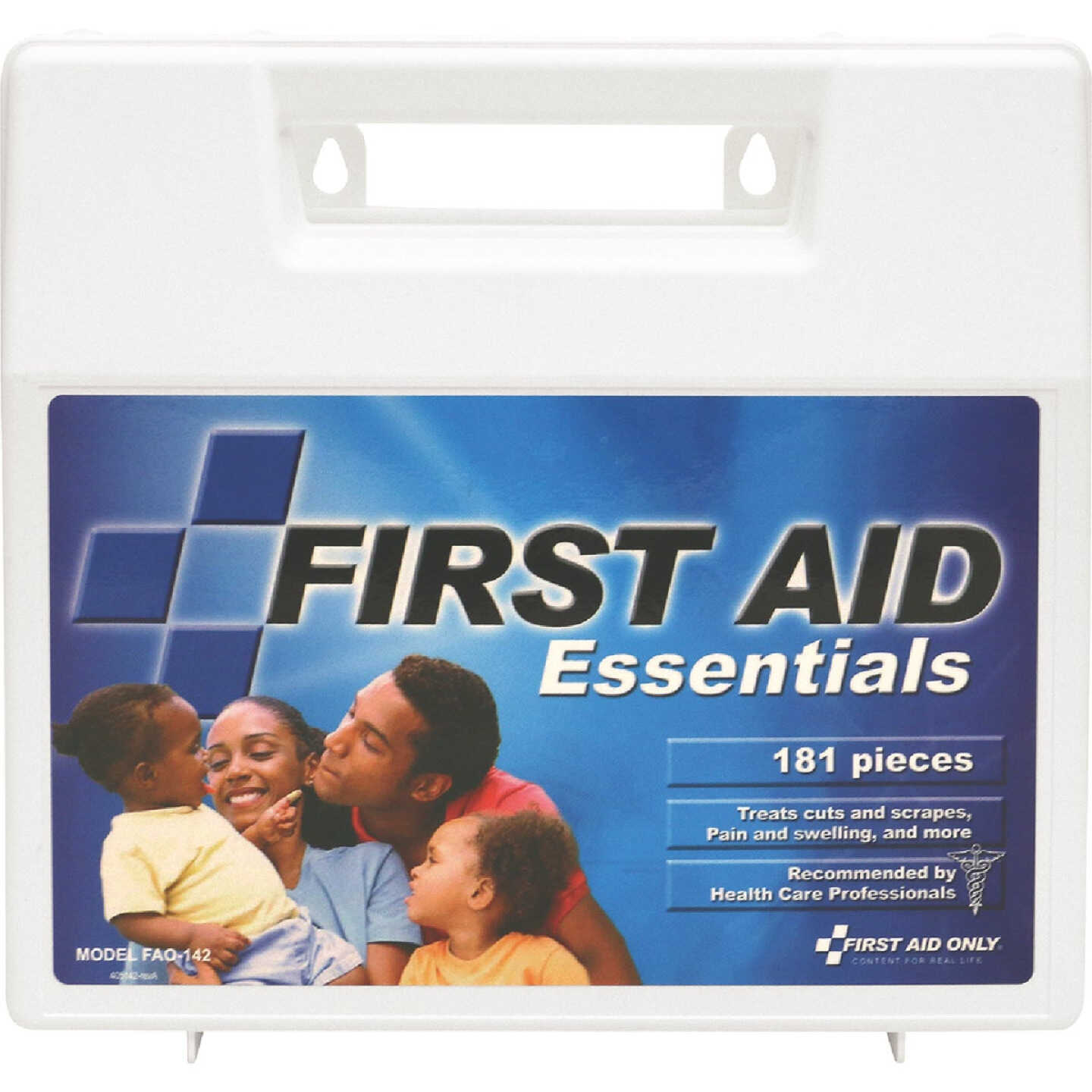 First Aid Only First Aid Kit with Plastic Case (180-Piece) Image 3