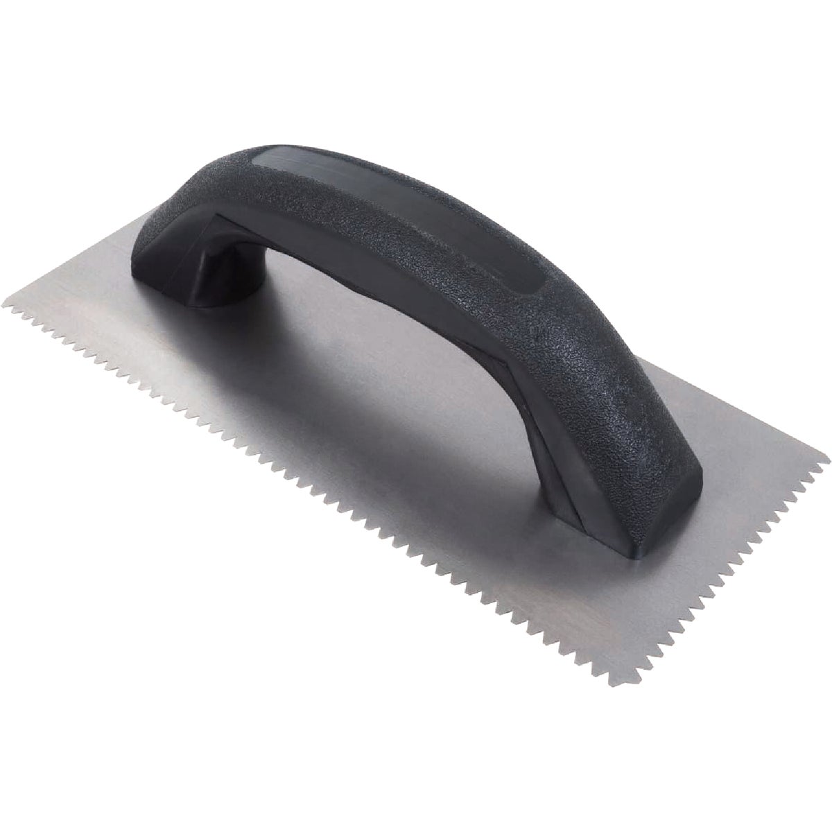 Roberts 9 In. x 1/8 In. x 1/16 In.  Steel Economy Flat Top V-Notched Trowel