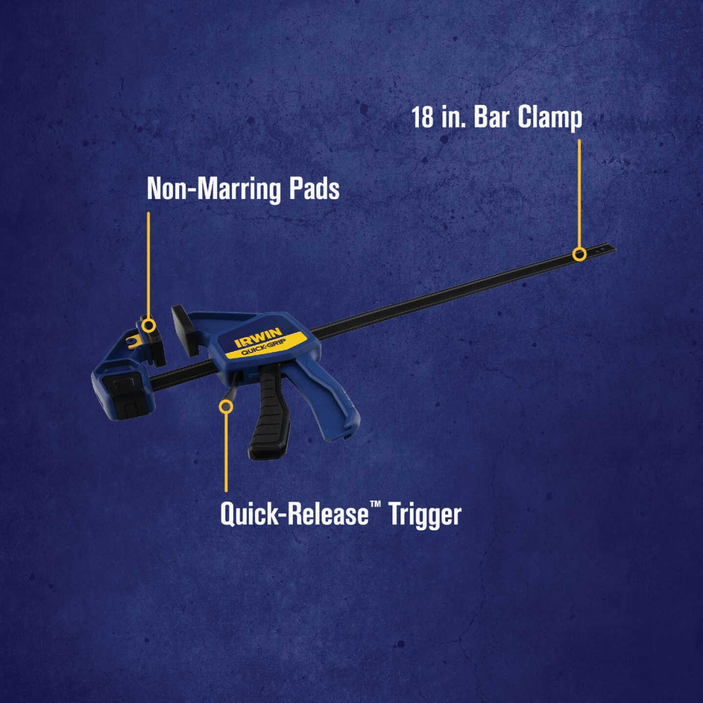 Irwin Quick-Grip 18 In. Medium-Duty One-Hand Bar Clamp Image 2