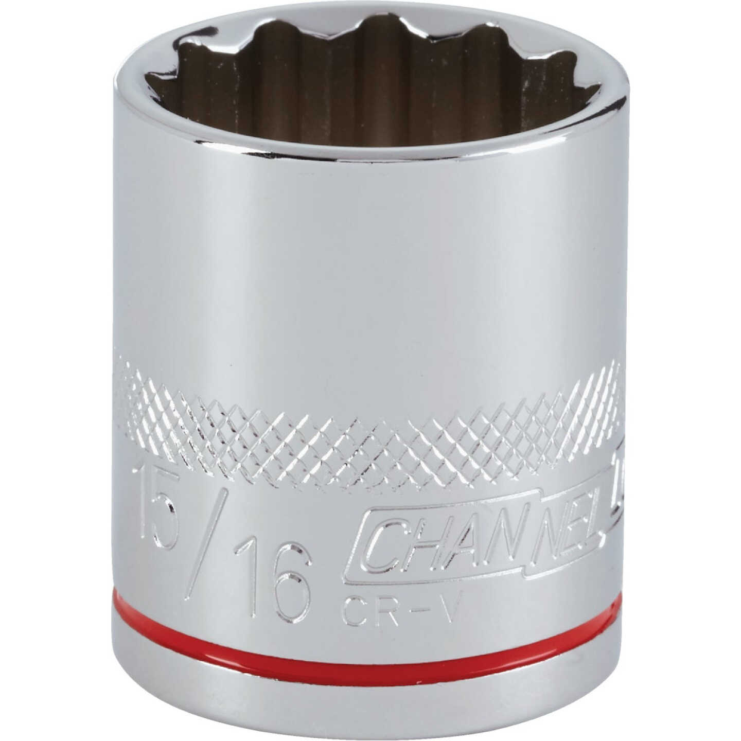 Channellock 1/2 In. Drive 15/16 In. 12-Point Shallow Standard Socket Image 1