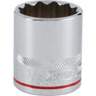 Channellock 1/2 In. Drive 1-1/8 In. 12-Point Shallow Standard Socket Image 1