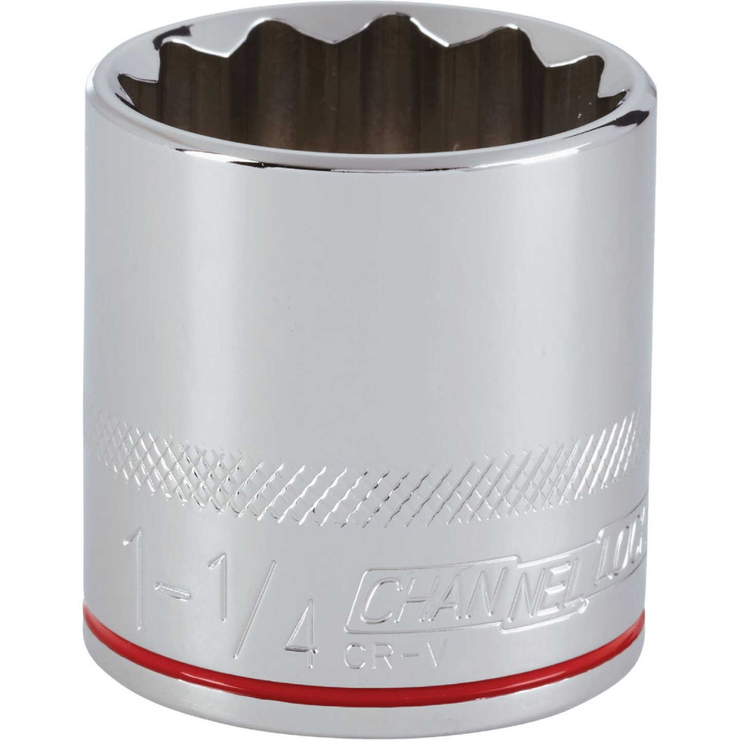 Channellock 1/2 In. Drive 1-1/4 In. 12-Point Shallow Standard Socket Image 1