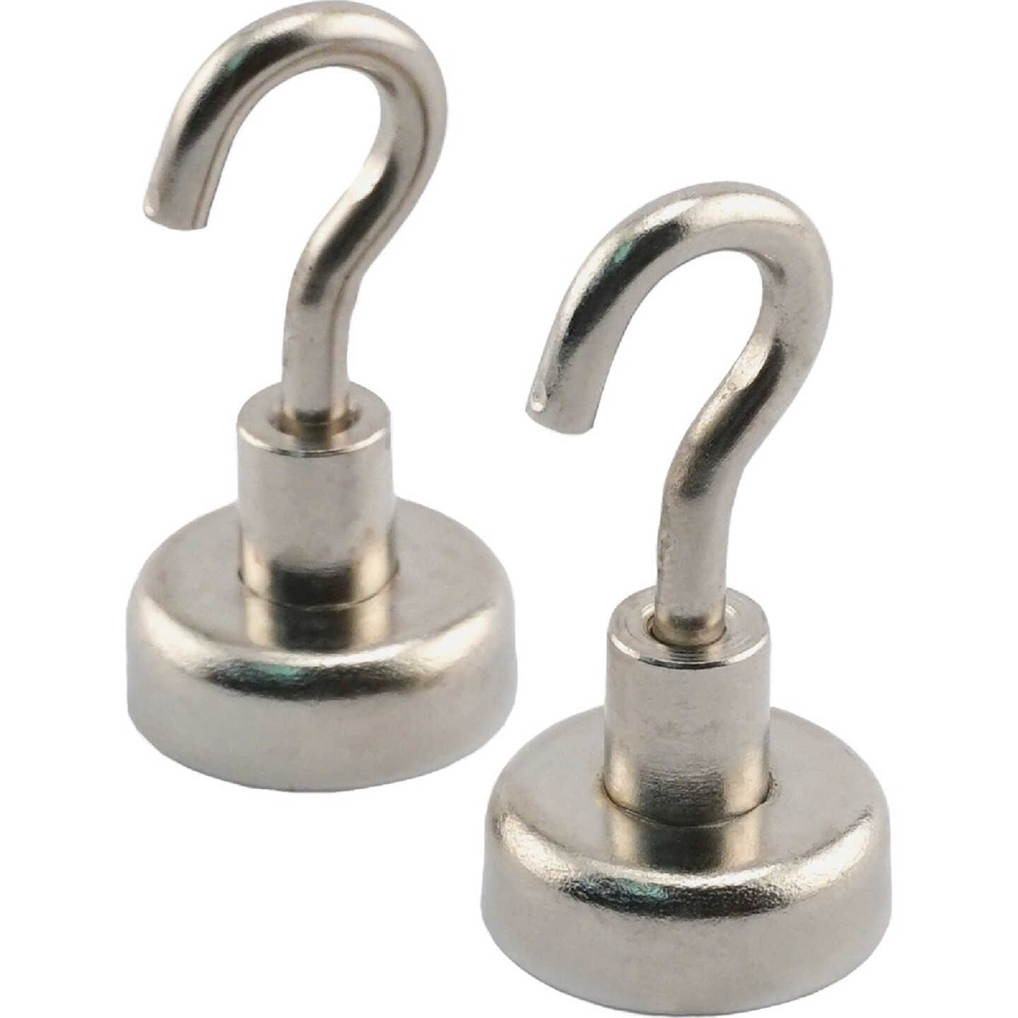 MagnetSource Grade 42 Neodymium 28 Lb. Capacity Magnet Hook (2-Pack) Image 1