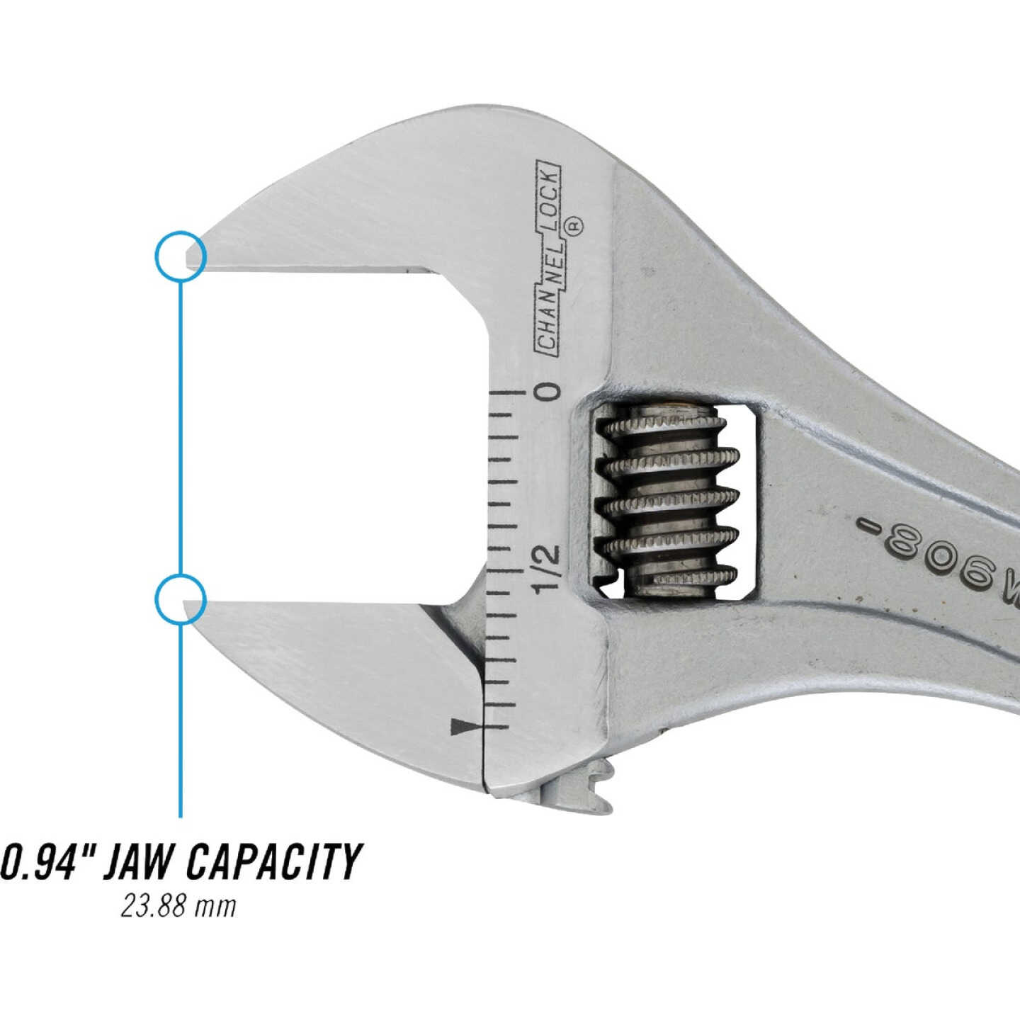 Channellock 6 In. Adjustable Wrench Image 3