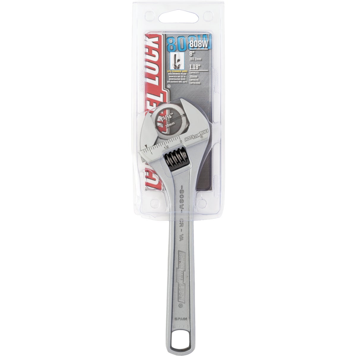 Channellock 8 In. Adjustable Wrench Image 2