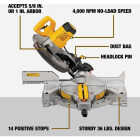 DEWALT 12 In. 15-Amp Single-Bevel Compound Miter Saw Image 3