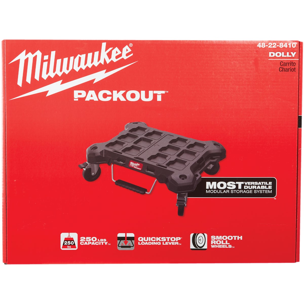Milwaukee PACKOUT 18.8 In. W x 24.4 In. L Platform Cart, 250 Lb. Capacity Image 3